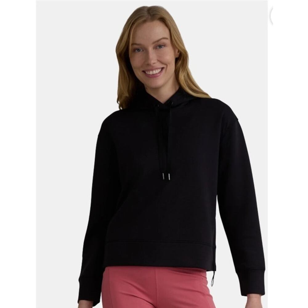 Avia Women's and Women's Plus Knit Hoodie,‎ Sizes XXXL Black